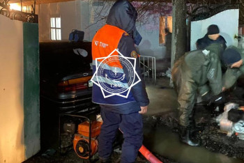 10 дворов подтопило на станции в Жетысуской области