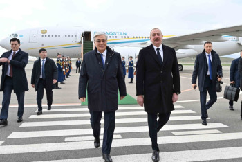 Фотография к новости: Касым-Жомарт Токаев прибыл в город Физули