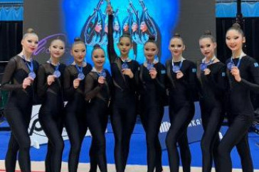 Фотография к новости: Казахстанки выиграли "бронзу" на престижном турнире по гимнастике в Финляндии