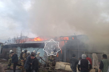 Стали известны подробности о крупном пожаре в Алматы