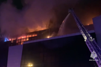 Пожарные ликвидировали открытое горение в "Крокус Сити Холле"