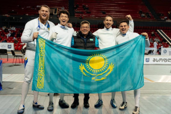 Мужская команда Казахстана по фехтованию взяла путёвку на Олимпийские игры-2024