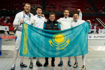 Фотография к новости: Мужская команда Казахстана по фехтованию взяла путёвку на Олимпийские игры-2024