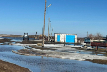 Фотография к новости: Защитная дамба не спасла от подтоплений жителей области Улытау