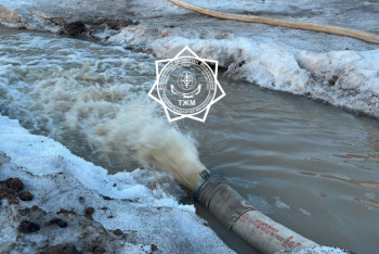 Противопаводковые работы идут усиленными темпами в Коянды