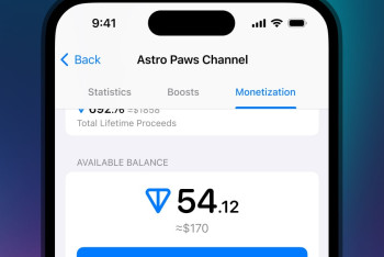 Фотография к новости: Telegram запустил монетизацию, но не всех
