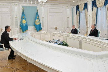 Фотография к новости: Президент Казахстана принял главу коллегии ЕЭК Бакытжана Сагинтаева