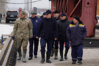 Паводкоопасные участки близ Астаны осмотрели вице-премьер и глава МЧС