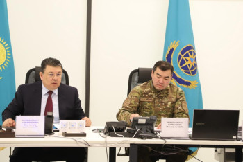 Фотография к новости: Ход противопаводковых мероприятий обсудили на совещании в МЧС Казахстана