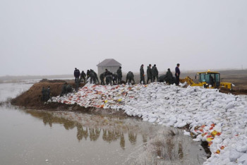 В Кульсары подтопило 2500 частных строений