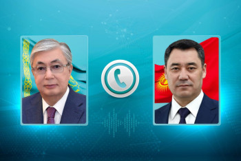 Фотография к новости: Токаев поблагодарил народ Кыргызстана за братскую помощь