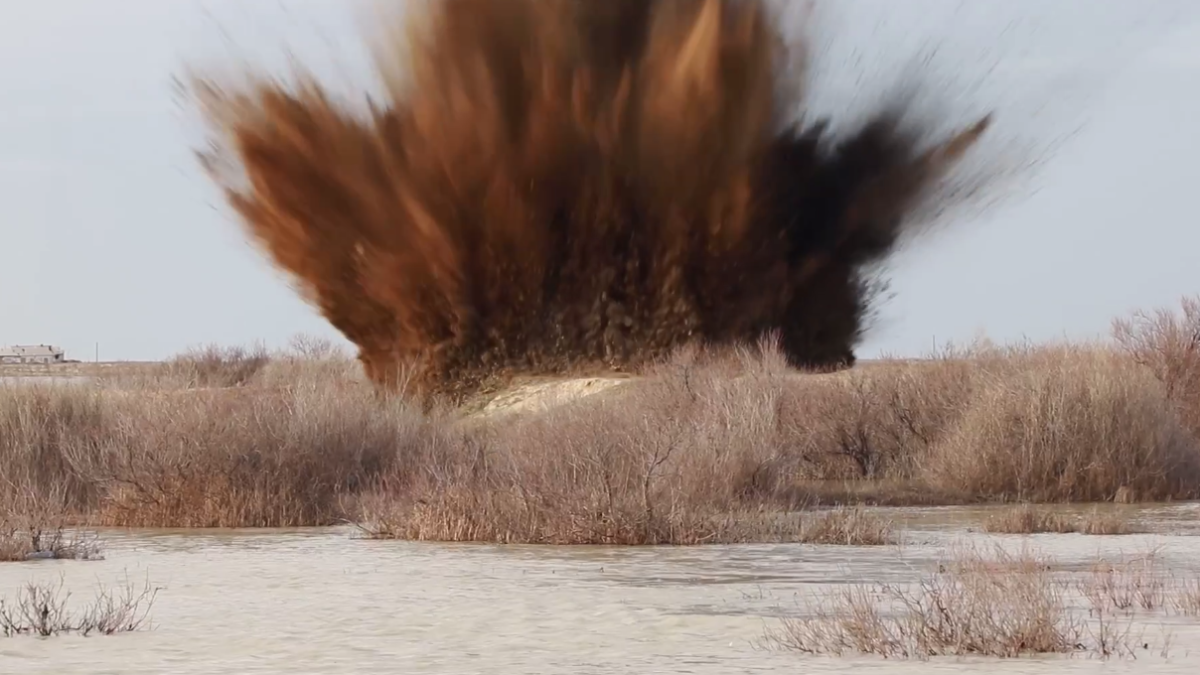 Скриншот с видео  акимата Атырауской области
