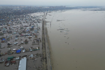 Фотография к новости: Паводки в СКО: Сергеевское водохранилище заполнено более чем на 150 процентов