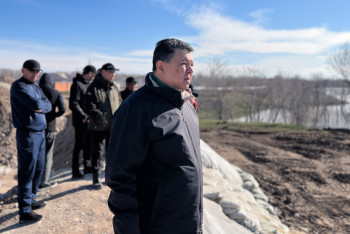 Канат Бозумбаев проверил готовность защиты Уральска от затопления