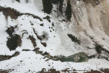 Лавина сошла в горах Алматы