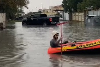 Ливень в Дубае: остановлено метро, затоплены улицы