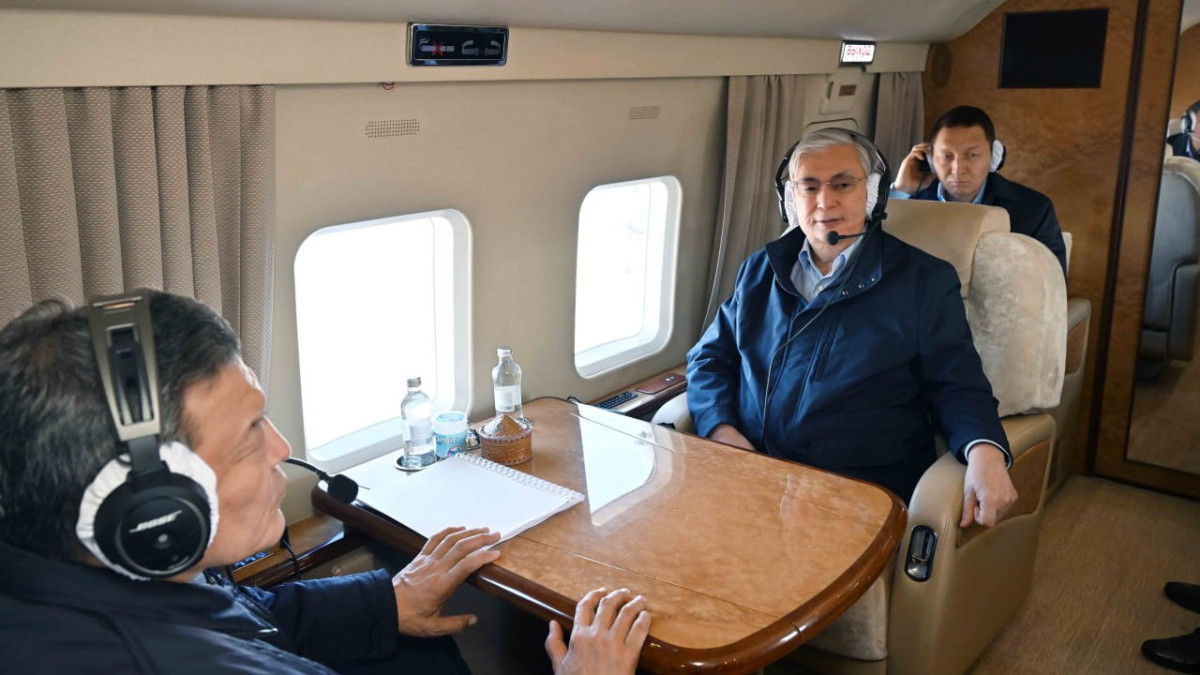 Глава государства прибыл с рабочей поездкой в Северо-Казахстанскую область