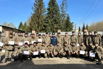 Участвовавшие в противопаводковых мероприятиях военнослужащие вернулись в Семей
