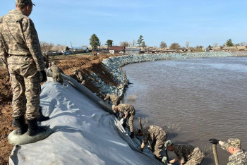 19 млрд кубометров воды поступило во время паводков в бассейны рек Тобол, Есиль, Жайык и Илек