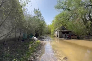 Паводки в Казахстане: вода подошла к дачным массивам Уральска