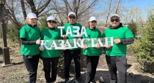 От чистого города – к зеленой планете: в городе Курчатов области Абай в первый день недели &quot;Жасыл аймақ&quot; прошла экоакция