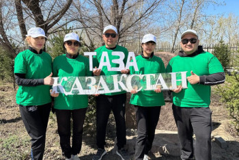 От чистого города – к зеленой планете: в городе Курчатов области Абай в первый день недели "Жасыл аймақ" прошла экоакция