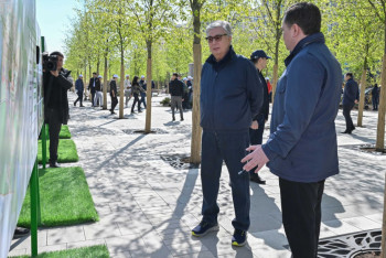 Фотография к новости: План озеленения и благоустройства столицы презентовали главе государства