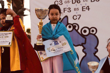 Семилетняя казахстанка стала чемпионкой мира по шахматам