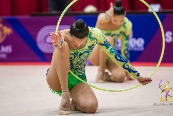 Казахстанские гимнастки завоевали медаль на чемпионате Азии в Ташкенте