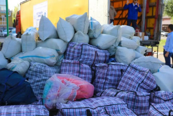 Около 380 тонн продовольствия отправили жамбылцы пострадавшим от паводков