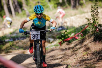 Казахстан завоевал "бронзу" на чемпионате Азии по маутинбайку