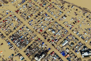 Google опубликовал спутниковые снимки наводнения в Петропавловске