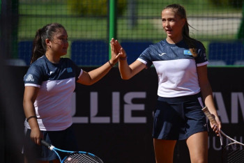 Сборная Казахстана досрочно вышла в четвертьфинал отбора к ЧМ по теннису