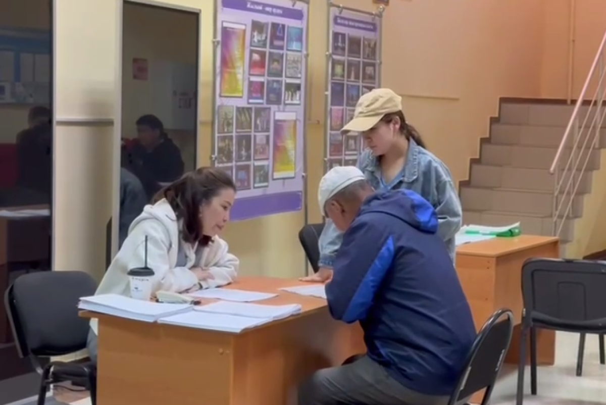 скриншот с видео Оперативного штаба по ЧС Атырауской области