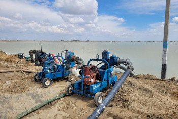 Фотография к новости: Уровень воды в реке Урал в Атырауской области повышается