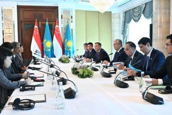 Фотография к новости: Создание совместного инвестфонда обсудил Токаев с главой сингапурской компании