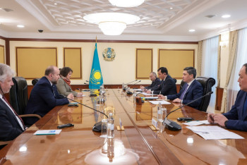 Фотография к новости: Создание совместных предприятий обсудил Олжас Бектенов с главой немецкой компании