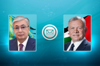 Фотография к новости: Токаев поздравил короля Иордании с Днём независимости