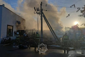 Фотография к новости: Пожар произошел в одном из аквапарков Кызылорды