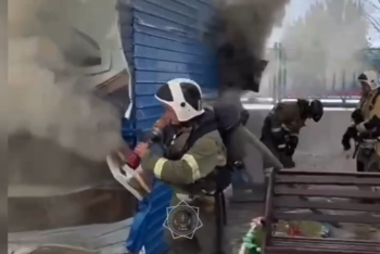 Фотография к новости: Пожар произошел в развлекательном центре Кызылорды