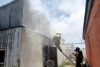 Фотография к новости: Баня загорелась в Кызылординской области