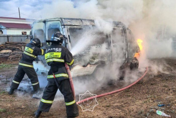 "ГАЗель" сгорела в Семее