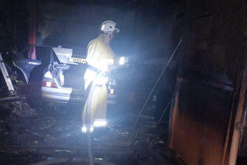 СТО загорелось в Таразе