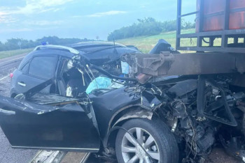 Фотография к новости: Три человека погибли в результате столкновения внедорожника с прицепом трактора в СКО