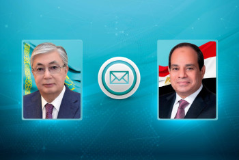 Фотография к новости: Токаев поздравил президента Египта с Днем революции