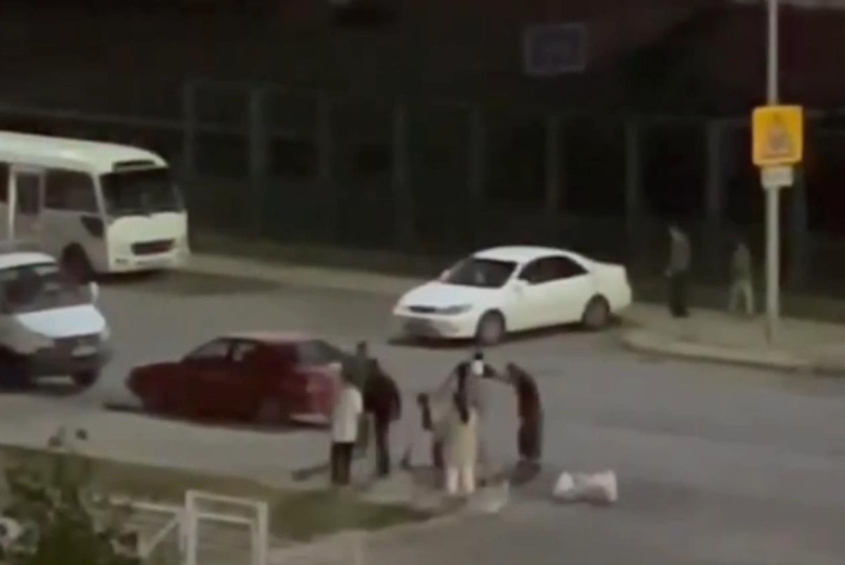 скрин из видео очевидцев.