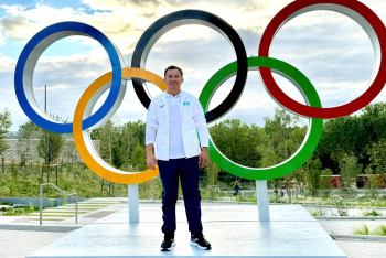 Фотография к новости: Головкин поддержал казахстанских участников Олимпиады-2024