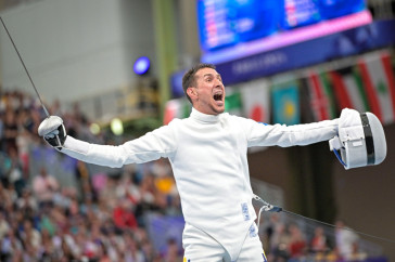 Фотография к новости: Фехтовальщик Эльмир Алимжанов поборется за выход в четвертьфинал Олимпиады-2024