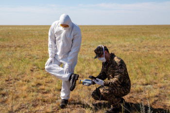 Фотография к новости: Период полураспада 24 тысячи лет: Как обследуют территорию бывшего Семипалатинского полигона