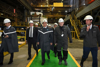 Фотография к новости: Глава государства посетил металлургический комбинат Qarmet